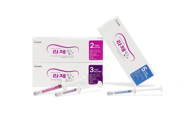 LG화학 골관절염 콜라겐 주사 제품 3종. [출처=LG화학]