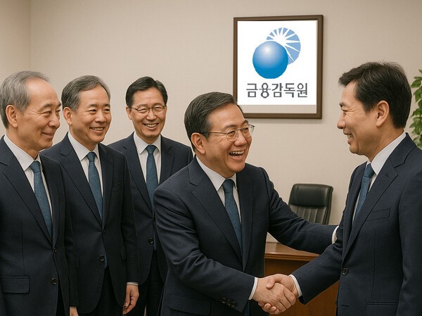 새 금감원장이 누가 오건 전경련이나 통의동으로 물러난 국장을 여의도 본원으로 불러들일 가능성이 높다는 얘기가 나온다. 챗GPT 생성 이미지.[출처=오픈AI]