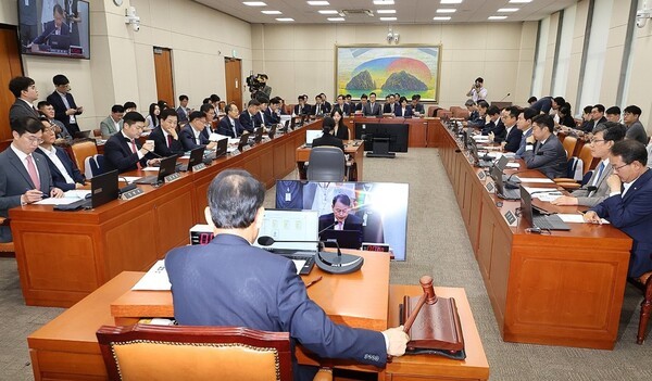 지난달 30일 국회에서 열린 정무위원회 전체회의 [출처=연합]
