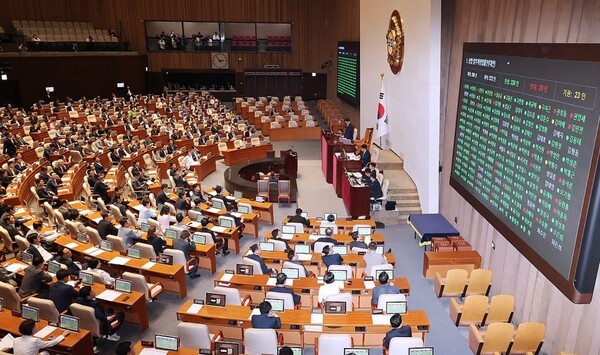 3일 열린 국회 본회의 [출처=연합]