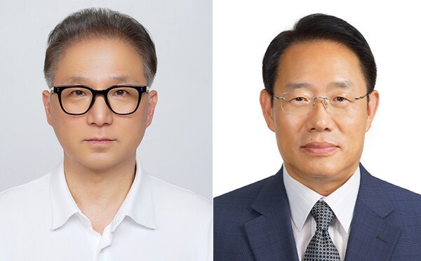 박영민 HD한국조선해양 책임연구원(사진 왼쪽)과 권경안 테크로스 연구소장(사진 오른쪽) [출처=과학기술정보통신부]