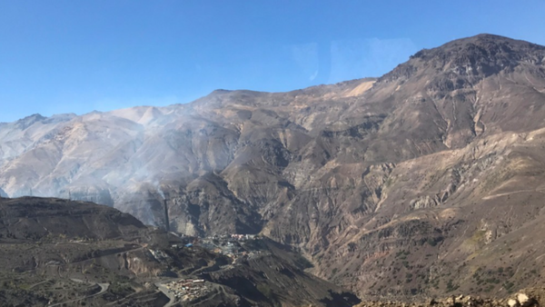 칠레에 있는 세계 최대 규모의 '더 코델코 엘 테니엔테' 구리 광산 모습.[출처=연합]