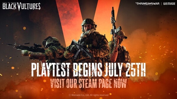 위메이드, PC FPS '블랙 벌처스: 프레이 오브 그리드' 스팀 플레이 테스트 통해 글로벌 최초 공개. [출처=위메이드]