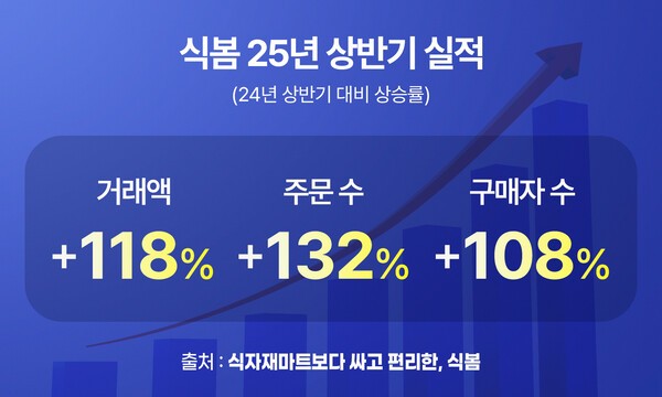 식봄 2025년 상반기 실적 [출처=마켓보로]
