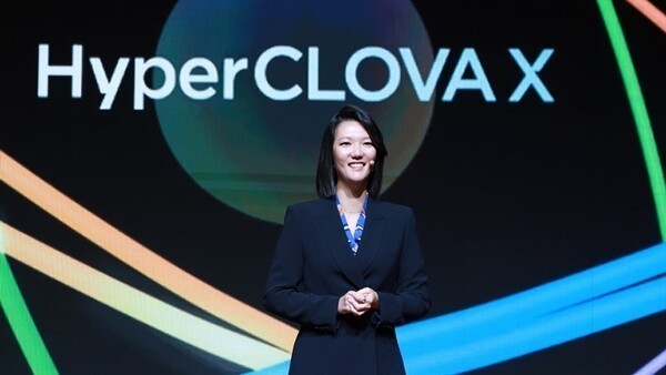 최수연 네이버 대표가 콘퍼런스 '단(DAN) 23'에서 기조연설을 하고 있다. [출처=네이버] 