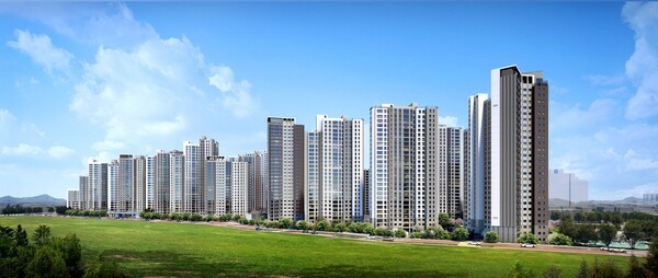 청주 센텀 푸르지오 자이 주경투시.[출처=피알본]