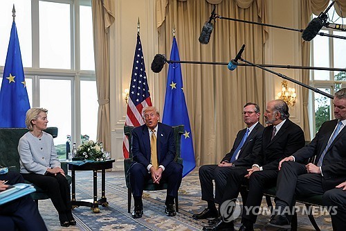 미-EU 무역협상 타결 [출처=연합]