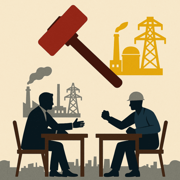 노동계 요구만을 반영한 채 국회 환경노동위원회가 노조법 제2·3조 개정안을 단독 통과시키자 경영계는 제조업 기반 생태계가 무너질 수 있다는 점을 들며 유감을 표명했다. [출처=오픈AI]