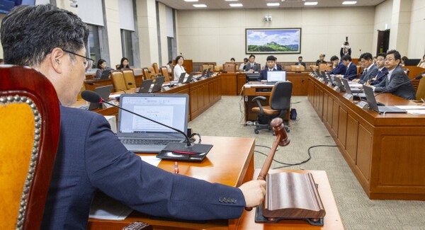 [윤석열 전 대통령이 거부권(재의요구권)을 행사했던 '노란봉투법'(노조법 2·3조 개정안)이 28일 국회 환경노동위원회에서 여당 주도로 처리되고 있다. [출처=연합]