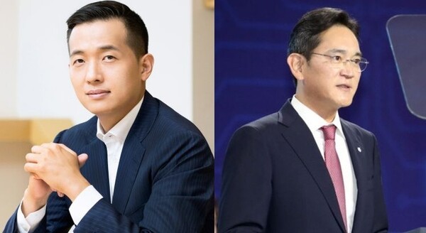 김동관 한화그룹 부회장(사진 왼쪽)과 이재용 삼성전자 회장. [출처=각 사 제공]