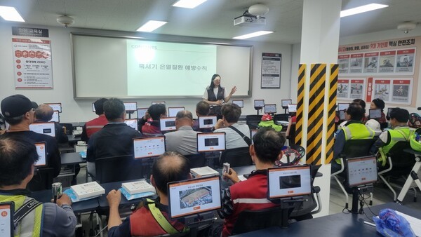 건축공사장 폭염대책 추진 사진.[출처=서울 중구청]