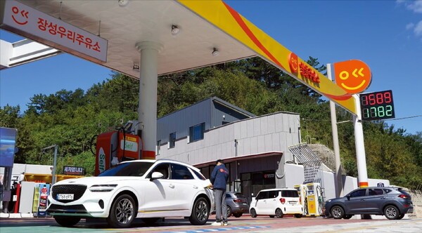 경북 포항시에 위치한 알뜰 장성우리주유소의 전경. [출처=한국석유공사]