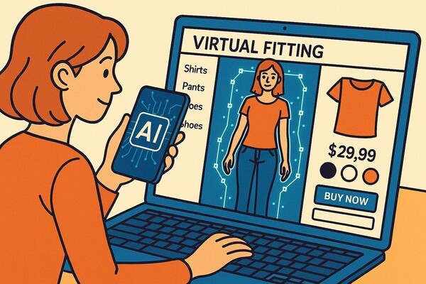 패션 업계가 인공지능(AI) 기술과 손잡고 ‘가상 피팅’ 서비스를 본격적으로 도입하기 시작하면서, 온라인 쇼핑의 구조적 한계를 극복하려는 움직임이 빠르게 확산되고 있다. [출처=오픈AI]