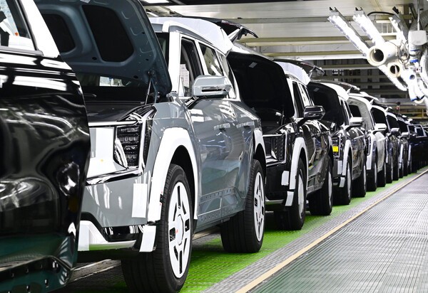 오토랜드 광명 1공장 EV9 생산라인 [출처=기아]