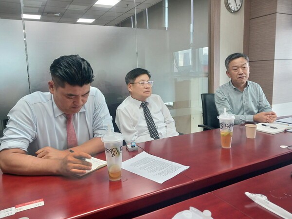 (사진 왼쪽부터)임재진 장금상선 상무, 김성준 고려해운 상무, 방상두 팬오션 상무 [출처=한국해양기자협회]