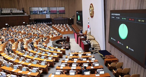 5일 국회 본회의에서 방송법 개정안이 통과됐다. [출처=연합]