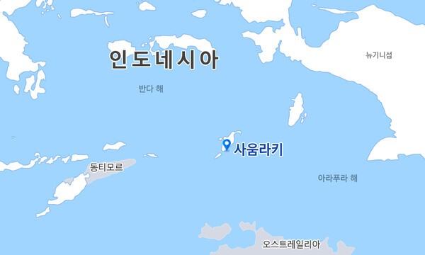 삼성E&A, 인도네시아 LNG 플랜트 FEED 수주 현장 위치도.[출처=삼성E&A]