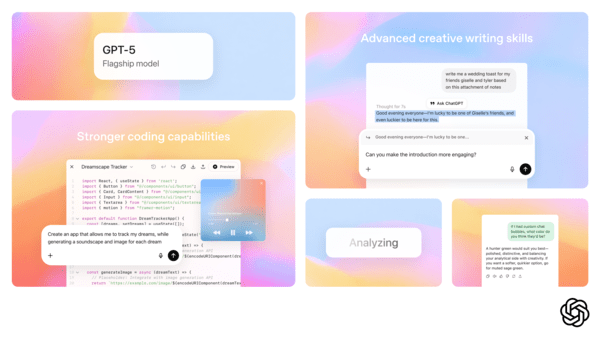 오픈AI가 최신 AI 모델인 챗GPT-5를 공개했다. [출처=오픈AI]