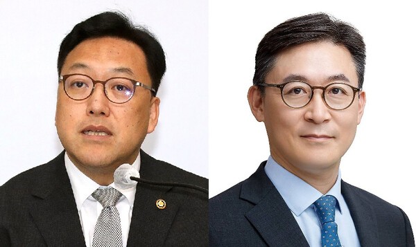 (왼쪽부터) 김병환 금융위원장, 권대영 금융위 부위원장 [출처=연합 ]