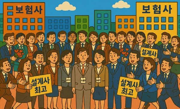 보험업계는 판매수수료 개편안 도입 전인 내년 상반기까지 보험업계의 설계사 스카우트 경쟁이 치열할 것으로 전망하고 있다. 챗GPT 생성 이미지.[출처=오픈AI]