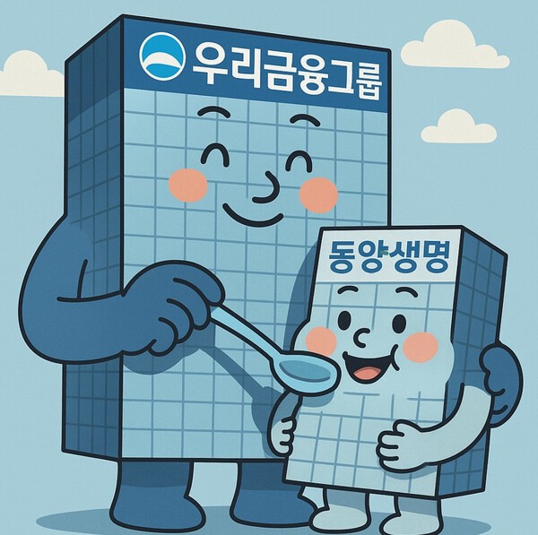 우리금융그룹에 편입된 동양생명의 지급여력(K-ICS·킥스) 비율이 올해 2분기 크게 개선됐고 방카슈랑스 및 보험대리점(GA) 채널 실적이 상승했다.   챗GPT 생성 이미지.[출처=오픈AI]