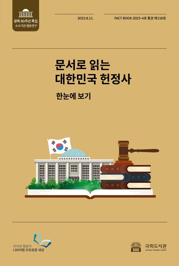 '문서로 읽는 대한민국 헌정사' 팩트북 제118호 표지. [출처=국회도서관]