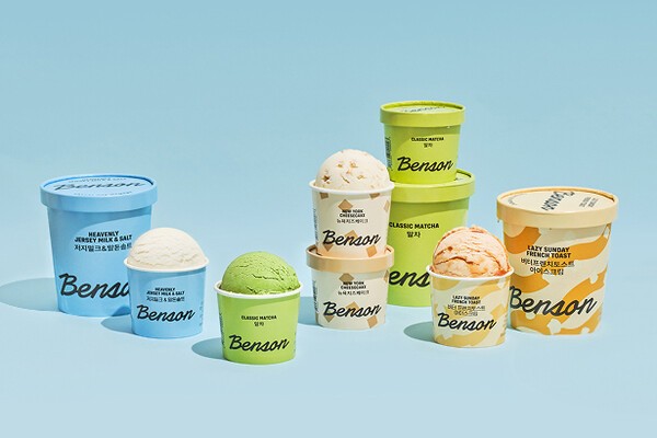 베러스쿱크리머리는 오는 15일부터 SSG닷컴 프리미엄 식품관 ‘미식관’에 프리미엄 아이스크림 브랜드 벤슨을 선보이고, 대표 메뉴 4종 판매에 나선다. [출처=베러스쿱크리머리]