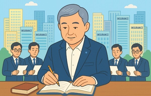 김범준 금감원 보험 담당 부원장보가 보험라인 부서장·팀장들에 이찬진 신임 원장 집중 보필을 당부했다. 챗GPT 생성 이미지.[출처=오픈AI]