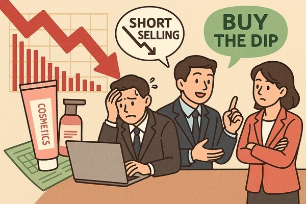 최근 국내 주요 화장품 기업들이 올 2분기 기대치를 밑도는 실적을 발표하면서 시장 내 현상 해석에 뚜렷한 온도차가 생기고 있다. [출처=오픈AI]