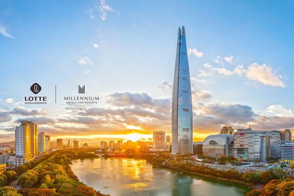 롯데호텔앤리조트가 글로벌 호텔 그룹 밀레니엄호텔앤리조트와 전략적 파트너십을 체결하며, 리워즈 회원 대상 혜택을 한층 강화한다. [출처=롯데호텔앤리조트]