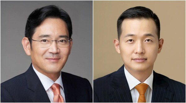 (사진 왼쪽부터) 이재용 삼성전자 회장, 김동관 한화그룹 부회장. [출처=각 사 제공]