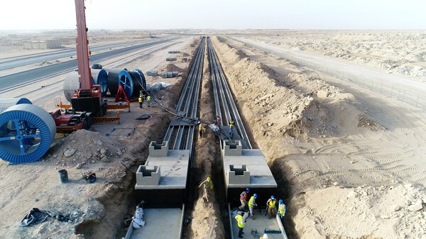 대한전선이 중동에서 초고압 전력망 턴키 공사를 수행하고 있다. [출처= 대한전선]