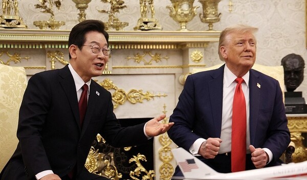 한·미 대통령, 정상회담.[출처=연합뉴스]