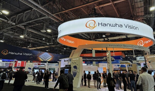 ‘ISC WEST’에 참가한 한화비전 부스 전경 [출처=한화비전]
