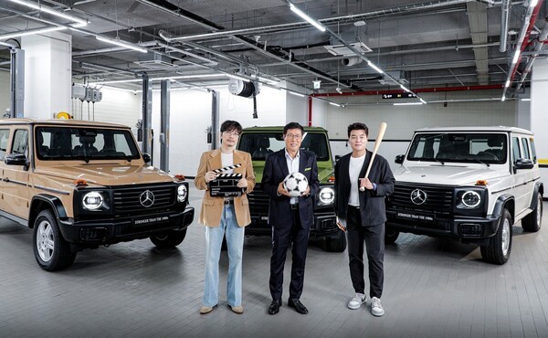 1980년대와 특별한 인연을 지닌 차범근∙추신수∙이동휘…1980년대 G-클래스를 오마주한 차량과의 만남 [출처=메르세데스-벤츠 코리아]