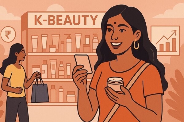 인도 젊은층이 프리미엄 뷰티에 지갑을 열면서 K뷰티가 인도에서 판매 채널과 고객 기반을 빠르게 넓히고 있다. [출처=오픈AI]