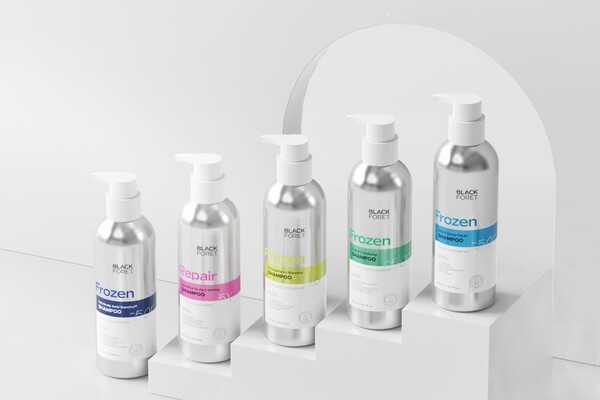 애경산업의 탈모 케어 전문 헤어브랜드 ‘블랙포레’(BLACKFORET)가 오는 9월 6일 ‘자원 순환의 날’을 맞아 알루미늄 용기를 적용한 제품 판매를 통해 폐용기 재활용률을 플라스틱 대비 약 75% 높였다고 밝혔다. [출처=애경산업]