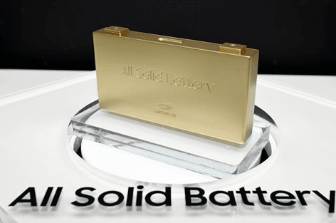 삼성SDI 전고체 배터리 모형. [출처=삼성SDI]