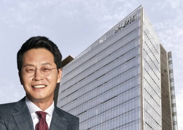 조좌진 롯데카드 대표와 사옥. [출처=롯데카드] 