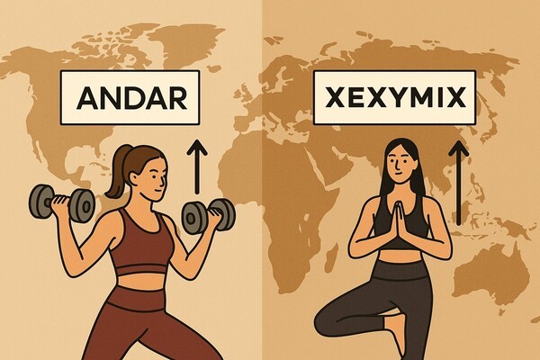 국내 애슬레저 시장을 대표하는 안다르와 젝시믹스가 글로벌 사업 확장에 박차를 가하며 새로운 성장 국면에 돌입했다. [출처=오픈AI]