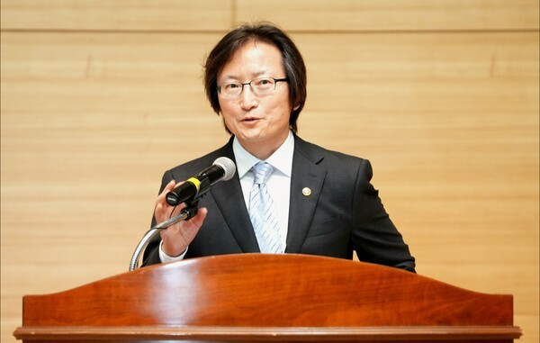 주병기 공정거래위원장이 16일 취임사를 하고 있다. [출처=공정거래위원회]