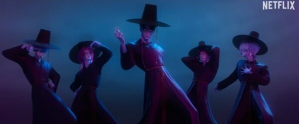 ‘케이팝 데몬 헌터스’(케데헌)의 사자보이즈. [출처=유튜브 ‘넷플리스 코리아’ 영상 캡처]