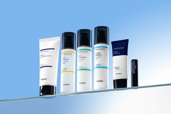 SK스퀘어 자회사 11번가의 뷰티 브랜드 ‘싸이닉’(SCINIC)이 균일가 생활용품점 ‘다이소’ 전용 남성용 화장품 라인 ‘싸이닉 파워 옴므’를 출시했다. [출처=11번가]