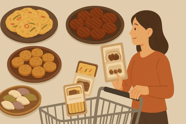 명절 밥상이 가정간편식(HMR)으로 바뀌는 현상은 단순한 편의 추구를 넘어선다. 고물가·고령화·맞벌이 확대라는 사회 구조적 배경이 소비자들의 선택을 밀어붙이고 있다. 특히 제수 음식의 경우 ‘정성’이라는 상징성이 강했지만 이제는 ‘효율’ ‘합리성’이라는 새로운 가치가 이를 대체하고 있다. [출처=오픈 AI]