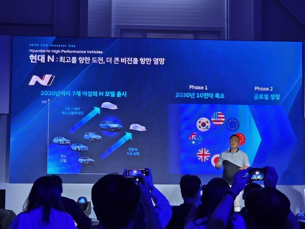 박준우 현대차 N매니지먼트실 상무가 발언하는 모습 [출처=박성호 기자]