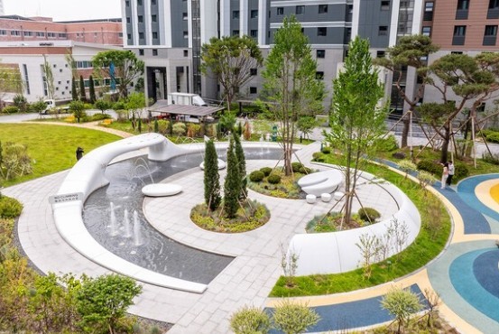 우수 디자인 마크를 획득한 호반써밋 라센트의 ‘가오리의 비상’.[출처=호반건설]