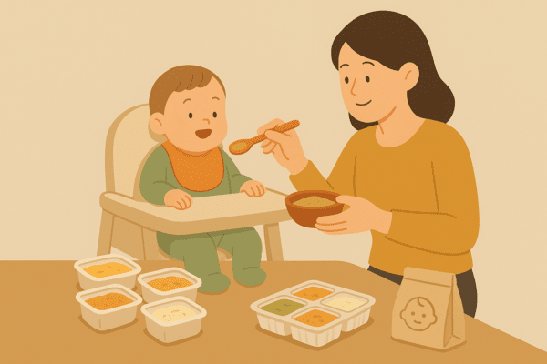 이유식 시장은 저출산이라는 사회 구조적 압박에도 불구, ‘한 아이에게 집중 소비’라는 새로운 소비 패턴이 산업 성장을 견인하는 대표적 사례다. [출처=오픈 AI]