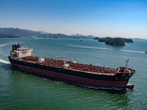 케이조선이 건조한 5만톤급 석유화학제품운반선. [출처=케이조선 ]