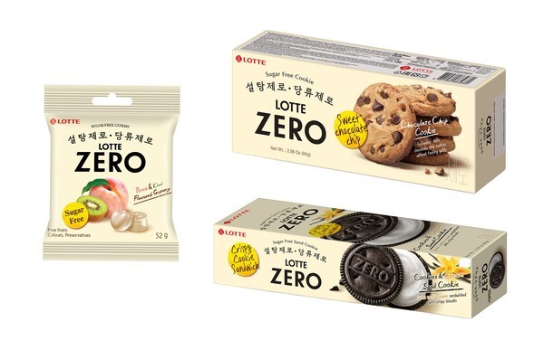 ‘제로’ 3종(카자흐스탄용) 패키지 모음. [출처=롯데웰푸드]