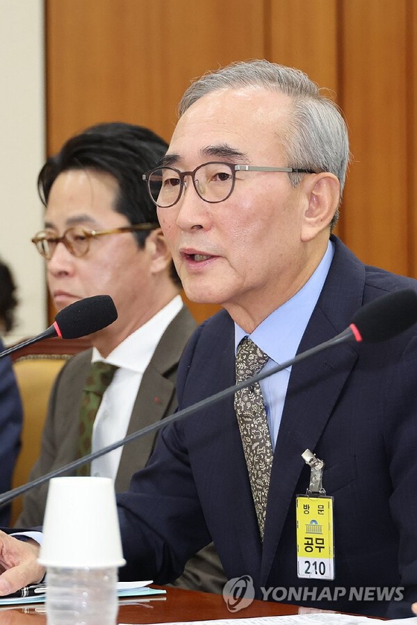 24일 청문회에 참석한 김영섭 KT 대표 [출처=연합]